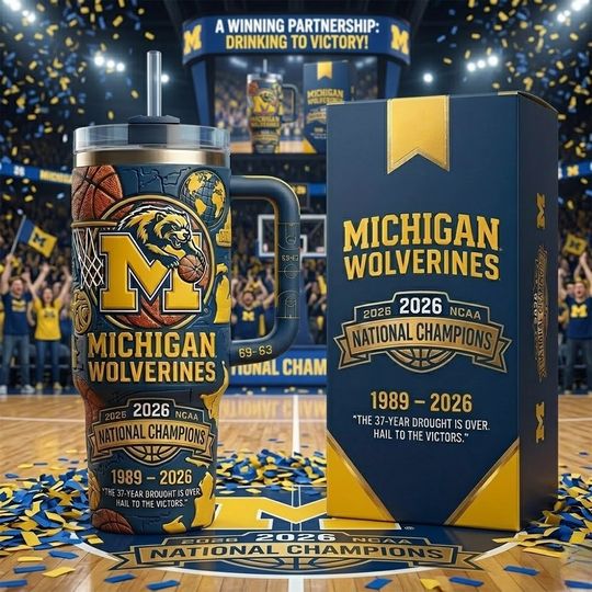 Michigan 2026 National Champions Commemorative Yeti Tumbler 40Oz