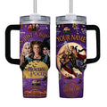 Original Halloween Witch Sisters 40oz Tumbler, Personalized Stainless Steel Cup