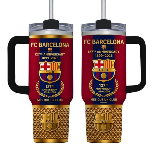 Barcelona FC 127th Anniversary Insulated Tumbler 40oz, No box
