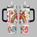 Retro Rainbow Brite 40oz Tumbler - Nostalgic Custom Sublimation Cup Gift for 80s Fans