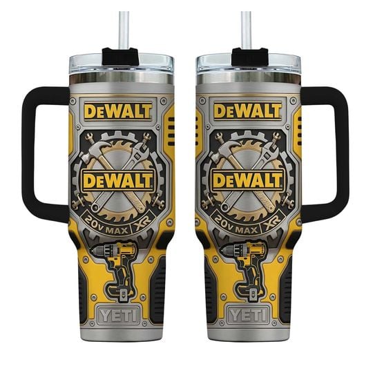 DEWALT 20V MAX XR Series Guaranteed Tough 3D Industrial Design 40oz Tumbler