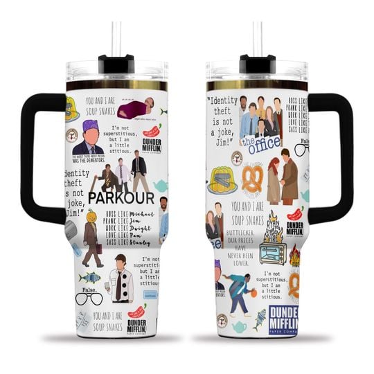 The Office Tumbler 40oz, Dunder Mifflin Tumbler