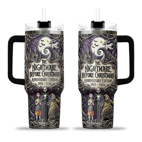 Spooky Anniversary Edition 40oz Tumbler - Gift For Movie Lovers