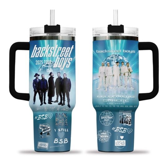 Backstreet Boys 2025 Tour Tumbler , 40oz Style Mug , Fan Collectible