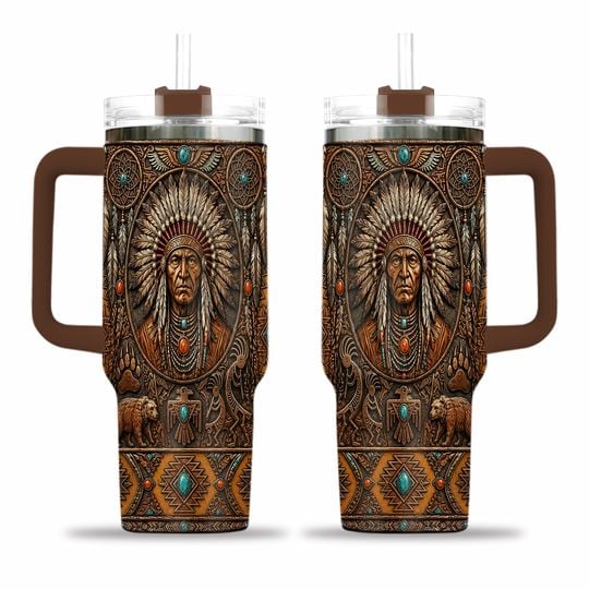 Native American Heritage Spirit Of The Land AOP Tumbler 40oz