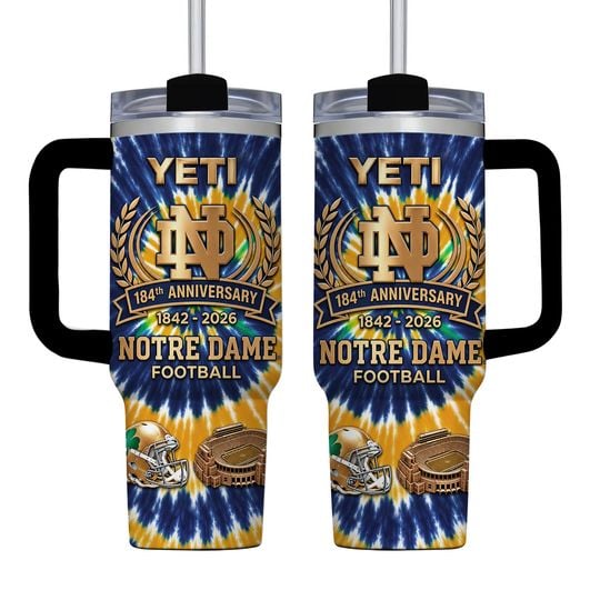 ND Football 1842-2026 Anniversary Special Edition Insulated 40oz Tumbler