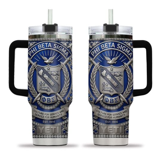 Phi Beta Sigma Fraternity Inc. 2026 40oz Tumbler with Handle, No Box