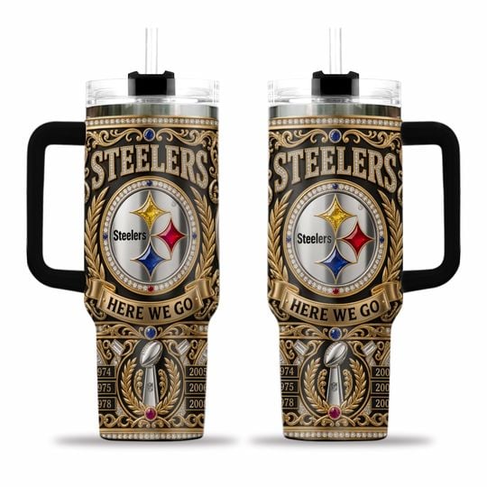 Pittsburgh Steeler Dynasty Edition AOP 40oz Tumbler