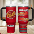Custom Lightning Speed 40oz Tumbler with Handle