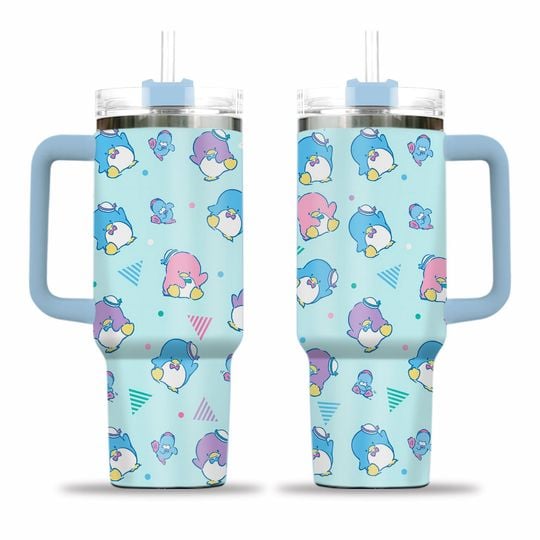 Stainless Steel Tumbler Cartoon Penguin Tuxedo Sam Tumbler 40oz