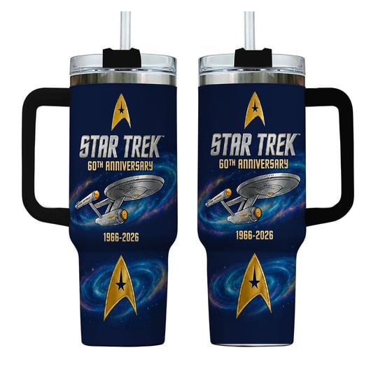 startrek2020 60th Anniversary Stainless Steel Travel AOP 40oz Tumbler