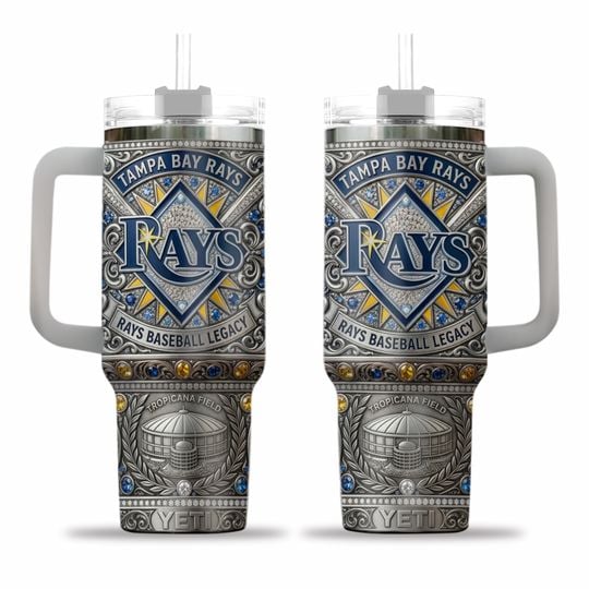 Tampa Bay Rays Clubhouse AOP 40oz Tumbler