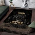 Jeep Off-Road Area Rug Don’t Fear The Jeeper Dark Skull Offroad Adventure Graphic TN1607261572