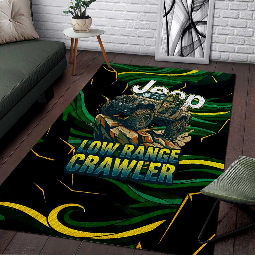 Adventure Turtle Jeep Off-Road Area Rug Bold Graphic Terrain Camo Style TN1607261614