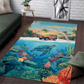 Aloha Jeep Island Cruise Area Rug Tropical Beach Surf Art Style TN1607261613