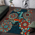 Jeep Mandala Drive Area Rug Boho Tribal Floral Art Style TN1607261612