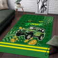 St Patrick Off-Road 4x4 Adventure Jeep Area Rug Lucky Clover Trail Ride Irish Green Adventure TN1607261571