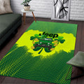 Irish Off-Road 4x4 Adventure Jeep Area Rug Lucky Shamrock Trail Ride Green St Patrick TN1607261570