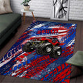 Jeep 250th Anniversary Tribute Area Rug Grunge American Flag Street Art Style TN1607261603