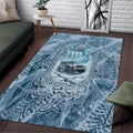 Modern Viking Jeep Area Rug Norse Mythology Ice Art Style TN1607261599