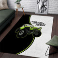 I Don’t Need Therapy I Just Need To Drive My Jeep Area Rug Neon Outline Off-Road Graphic Illustration TN1607261564