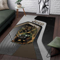 Jeep Taurus Zodiac Area Rug Powerful Bull Off Road Beast Earth Tone Illustration TN1607261560