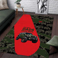 Jeep Rubicon Dad Area Rug Camouflage Off-Road Illustration Art TN1607261597