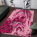Jeep Desert Highway Girl Area Rug Pink Leopard Print Western Graphic Style TN1607261594