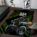 It’s A Jeep Thing Area Rug Vintage Military Geometric Graphic Illustration TN1607261588