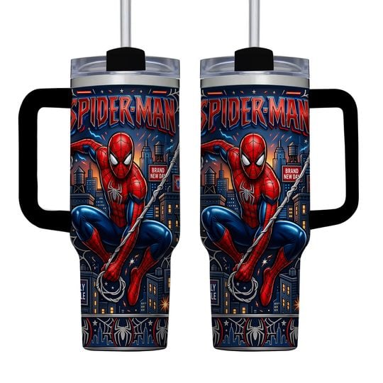 Unique Colorful 40oz Tumbler With Handle - Personalized Gifts